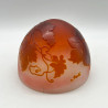 Emile Galle Cameo Glass Table Lamp Decorated with Grape and Vine