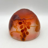Emile Galle Cameo Glass Table Lamp Decorated with Grape and Vine