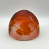 Emile Galle Cameo Glass Table Lamp Decorated with Grape and Vine
