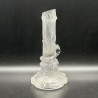Antique Baccarat Frosted and Molded  Glass Snake Vase