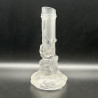 Antique Baccarat Frosted and Molded  Glass Snake Vase