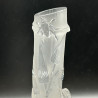 Antique Baccarat Frosted and Molded  Glass Snake Vase
