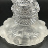Antique Baccarat Frosted and Molded  Glass Snake Vase