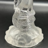 Antique Baccarat Frosted and Molded  Glass Snake Vase