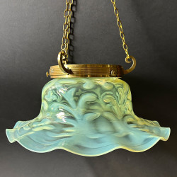 Arts and Craft John Walsh Walsh Vaseline Glass Pendant Type Ceiling Lamp