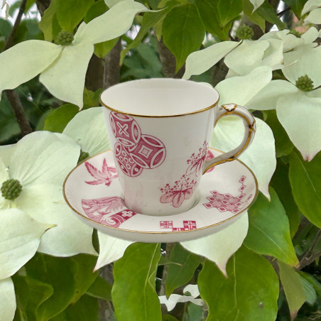Royal Worcester Porcelain Aesthetic Movement Cup and Saucer