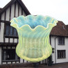 Vaseline Glass Lamp Shade for an Arts and Crats Oil Lamp