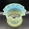 Vaseline Glass Lamp Shade for an Arts and Crats Oil Lamp