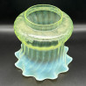 Vaseline Glass Lamp Shade for an Arts and Crats Oil Lamp
