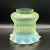 Vaseline Glass Lamp Shade for an Arts and Crats Oil Lamp