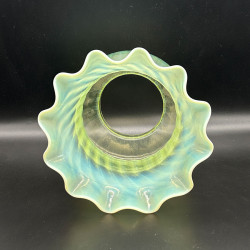 Vaseline Glass Lamp Shade for an Arts and Crats Oil Lamp