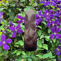 Emile Galle Cameo Glass Small Vase, Decorated...