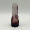 Emile Galle Cameo Glass Small Vase, Decorated with Clematis