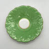Aynslely China Butterfly Handled Cup and Saucer, Cabbage Green