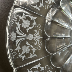 Antique J & L Lobmeyr Beautifully Engraved Large Plate