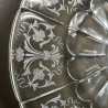 Antique J & L Lobmeyr Beautifully Engraved Large Plate
