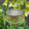 Old Baccarat Glass Box & Cover, Cameo Glass Acid Etched with Morning Glory