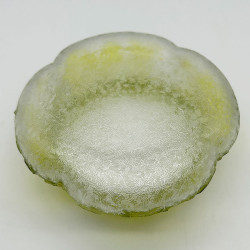 Old Baccarat Glass Box & Cover, Cameo Glass Acid Etched with Morning Glory