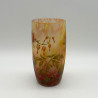 Daum Freres Cameo and Enamelled Glass Bleeding Heart Vase