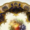 Royal Worcester Porcelain Cabinet Plate Hand Painted Fruits by Richard  Sebright