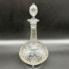 Bohemian a Pair of Glass Decanter and Stoppers, Beautifully Engraved