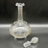 Bohemian a Pair of Glass Decanter and Stoppers, Beautifully Engraved