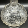 Bohemian a Pair of Glass Decanter and Stoppers, Beautifully Engraved