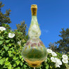 French Art Nouveau Cristalleir De Pantin Large Enamelled Glass Vase