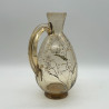 Emile Galle Enamelled Glass Jug, Decorated with Floral Patten and a Dragonfly