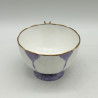 Aynsley Art Deco Butterfly Handle Trio Very Rare Purple Color
