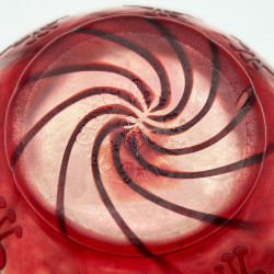 Art Nouveau Cristallier De Pantin Cameo Glass Vase Decorated with Fuchsias