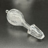 English Antique Intaglio Cut Glass Pair Decanters, Beautifully engraved
