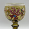 Theresienthal a pair enameled glass goblets, Decorated with Floral Patter