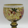 Theresienthal a pair enameled glass goblets, Decorated with Floral Patter