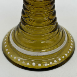 Theresienthal a pair enameled glass goblets, Decorated with Floral Patter