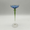 Fritz Heckert Flower Formed Liqueur Glasses, Enameled with Floral Patter