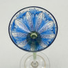 Fritz Heckert Flower Formed Liqueur Glasses, Enameled with Floral Patter