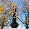 Emile Galle Came Glass Vase, Decorated with Plant Motif