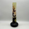 Emile Galle Came Glass Vase, Decorated with Plant Motif