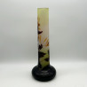 Emile Galle Came Glass Vase, Decorated with Plant Motif