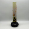 Emile Galle Came Glass Vase, Decorated with Plant Motif