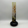 Emile Galle Came Glass Vase, Decorated with Plant Motif