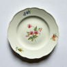 Meissen Porcelain Set of Six Cake Plates, Hand Painted with Flower