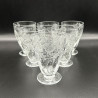 Thomas Webb set of Glass Tumblers Intaglio Cut with Floral Pattern
