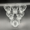 Thomas Webb set of Glass Tumblers Intaglio Cut with Floral Pattern