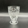 Thomas Webb set of Glass Tumblers Intaglio Cut with Floral Pattern