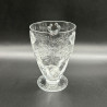 Thomas Webb set of Glass Tumblers Intaglio Cut with Floral Pattern