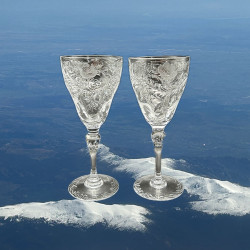 Thomas Webb and Sons Set of Six Wine Glasses,...