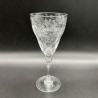 Thomas Webb and Sons Set of Six Wine Glasses, engraved with Floral Pattern