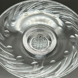 Thomas Webb and Sons Set of Six Wine Glasses, engraved with Floral Pattern